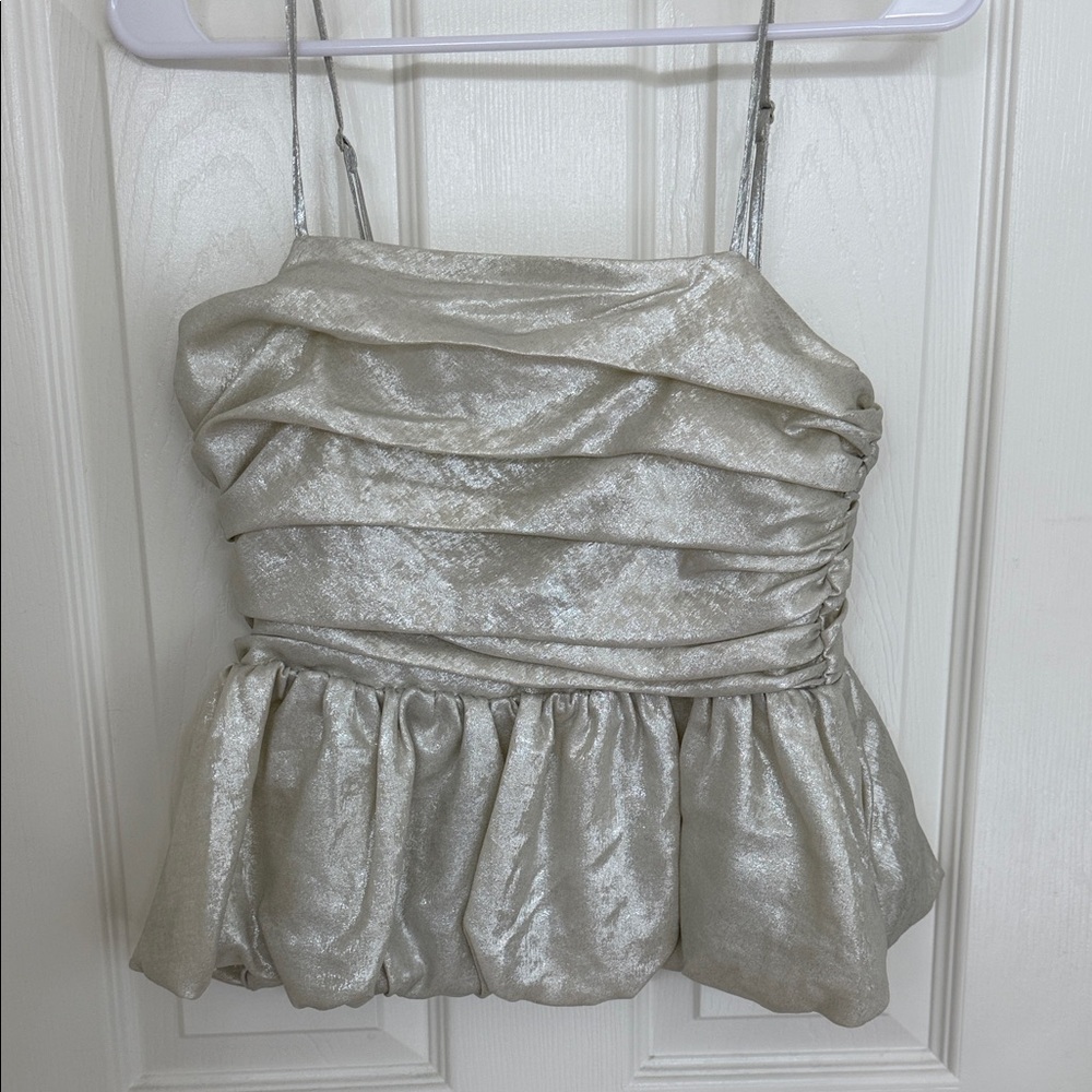 A New Day Shimmering Silver Camisole